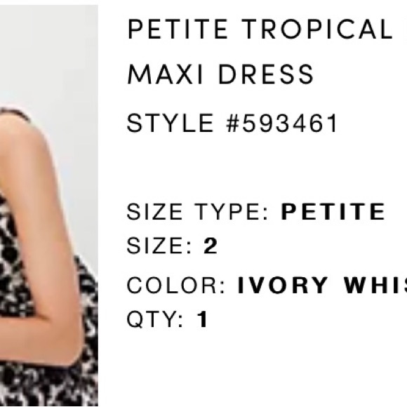 ANN TAYLOR,PETITE TROPICAL BELTED
MAXI DRESS, Size 2 Petite,Brand New With Tags. - Picture 7 of 7